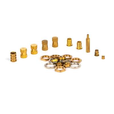 OEM Nuts  Nut Brass Customized non-standard brass knurled insert nut